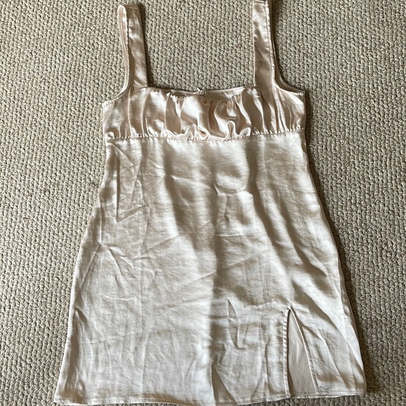 Motel rocks satin slip dress, size small in baby pink - Picture 1 of 3
